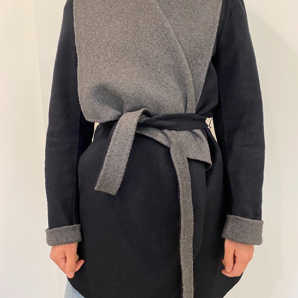 Soia & Kyo “Candra” Double-Face Wool Blend Coat